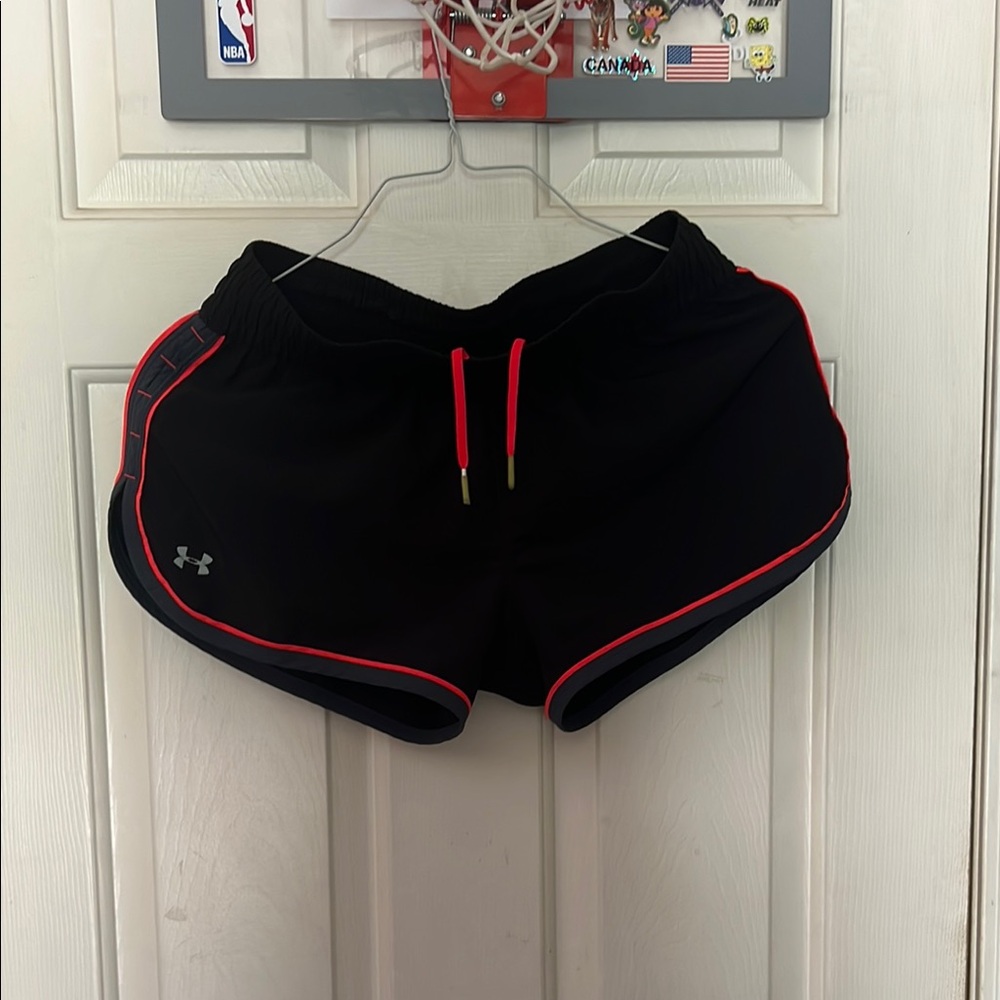 Under Armour Black and Pink Athletic Shorts